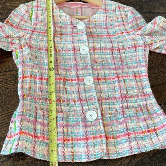 Rena Lange Woven Tweed Blazer - Picture 14 of 14